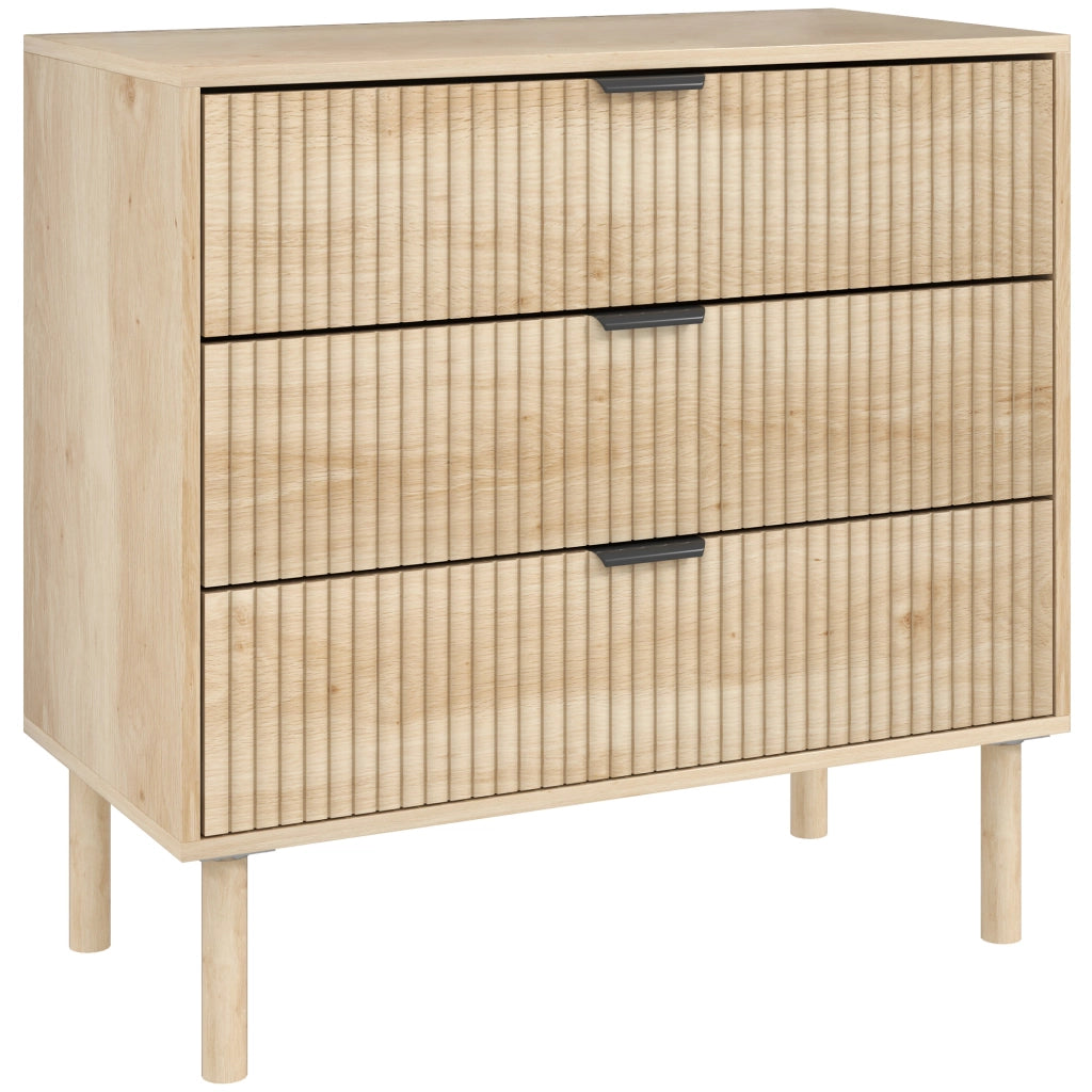 Com¨° 4 Cassetti ¨C Minimal ¨C 80x40x78 Legno Rovere