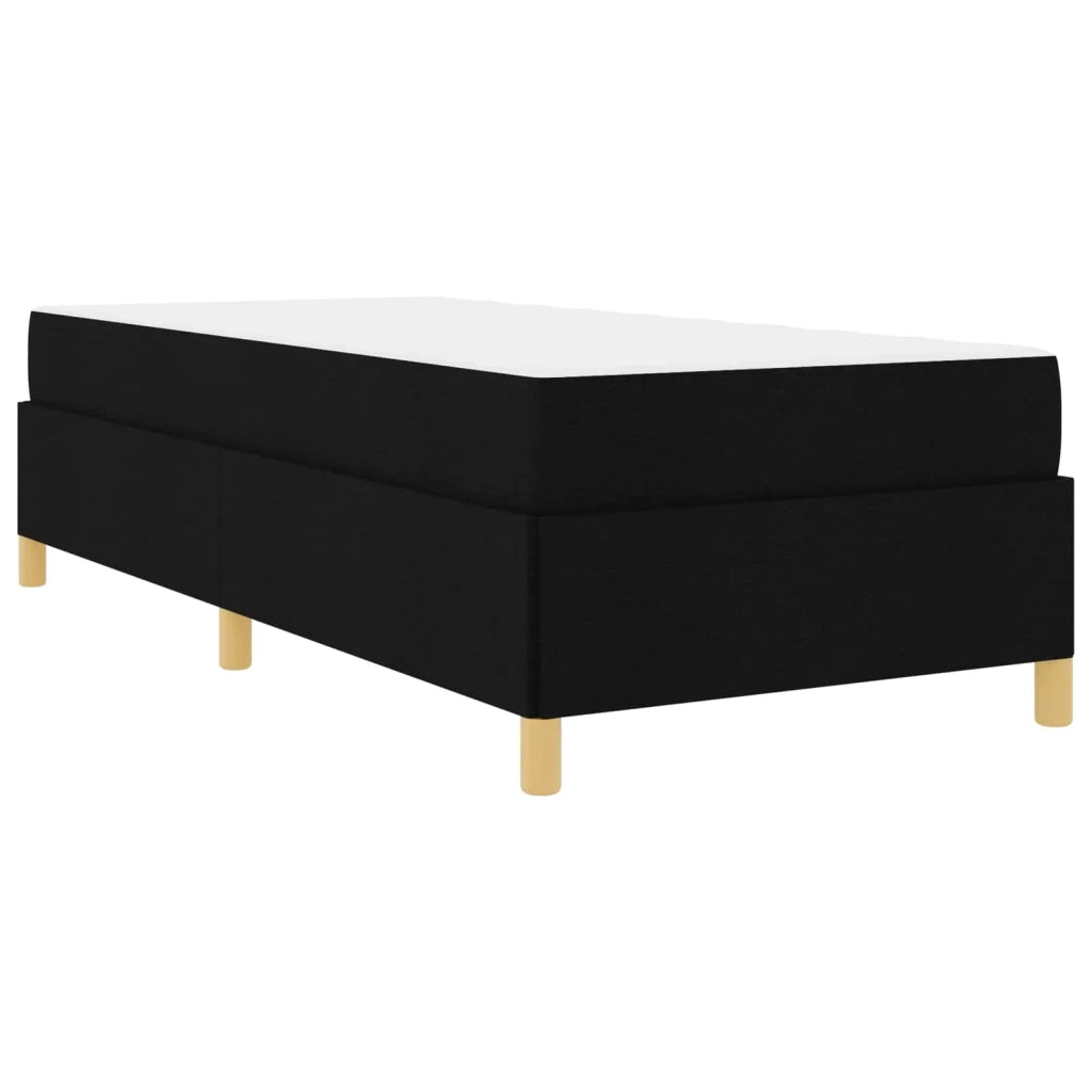 Struttura del letto con materasso Nero 80 x 200 cm Tessuto