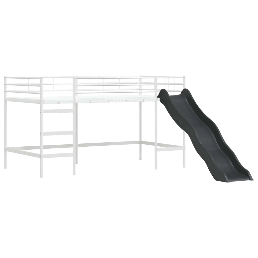 Struttura del letto loft per bambini-Giroletto per bambini Bianco e Nero 107 x 200 cm 290967