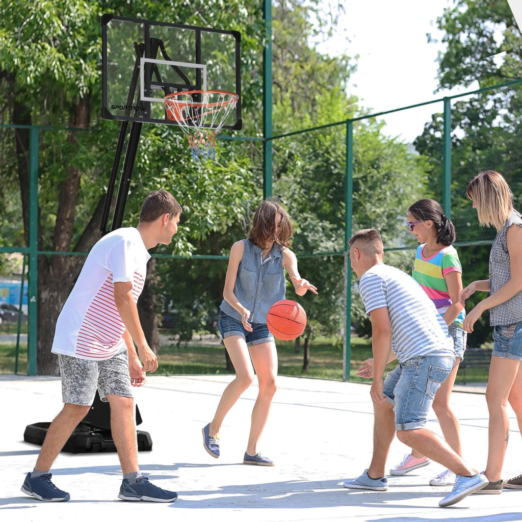 Supporto Basket Regolabile 2.3-2.9m ¨C Minimal ¨C Rosso Nero