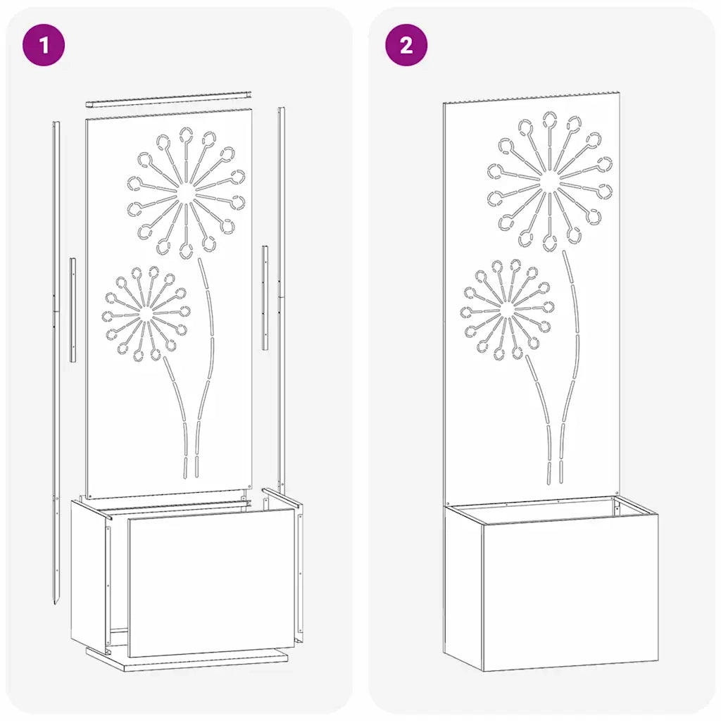 Schermo per privacy in giardino Traforo Argento 50 x 150 cm CFW1598964
