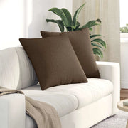 Cuscini da Divano 2 pcs Marrone 80 x 80 cm Tessuto 42014044