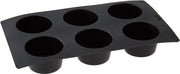 Muffin Bakforme in Silicone Nero, 6 cavità