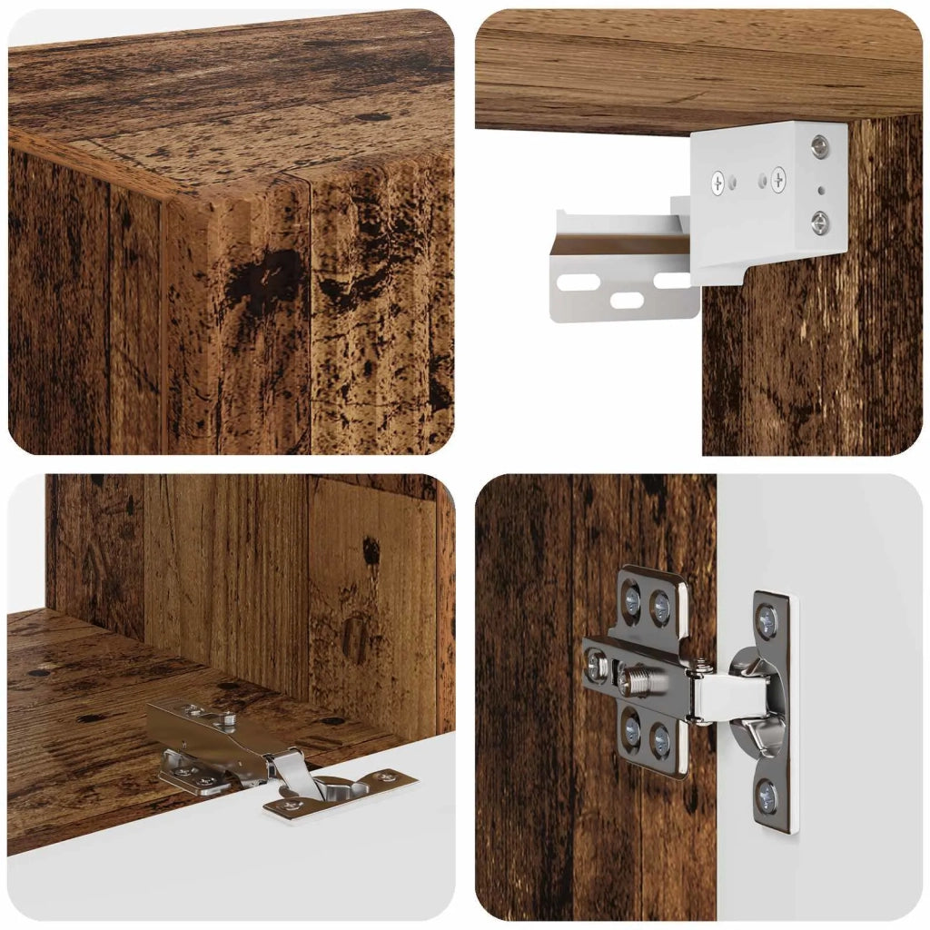 Set mobile TV 4 pcs Legno vecchio Legno multistrato 3409157