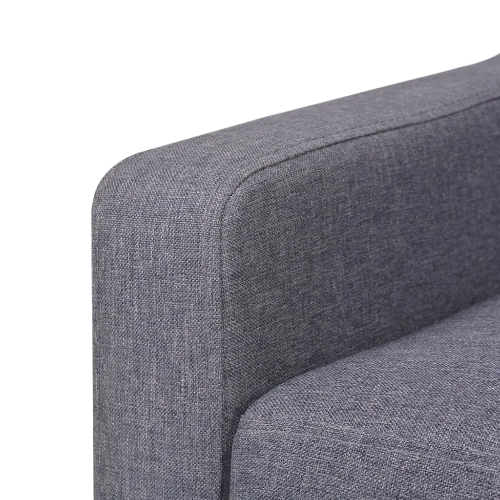 Divano a 2 Posti-Sofa 2 Posti in Tessuto Grigio