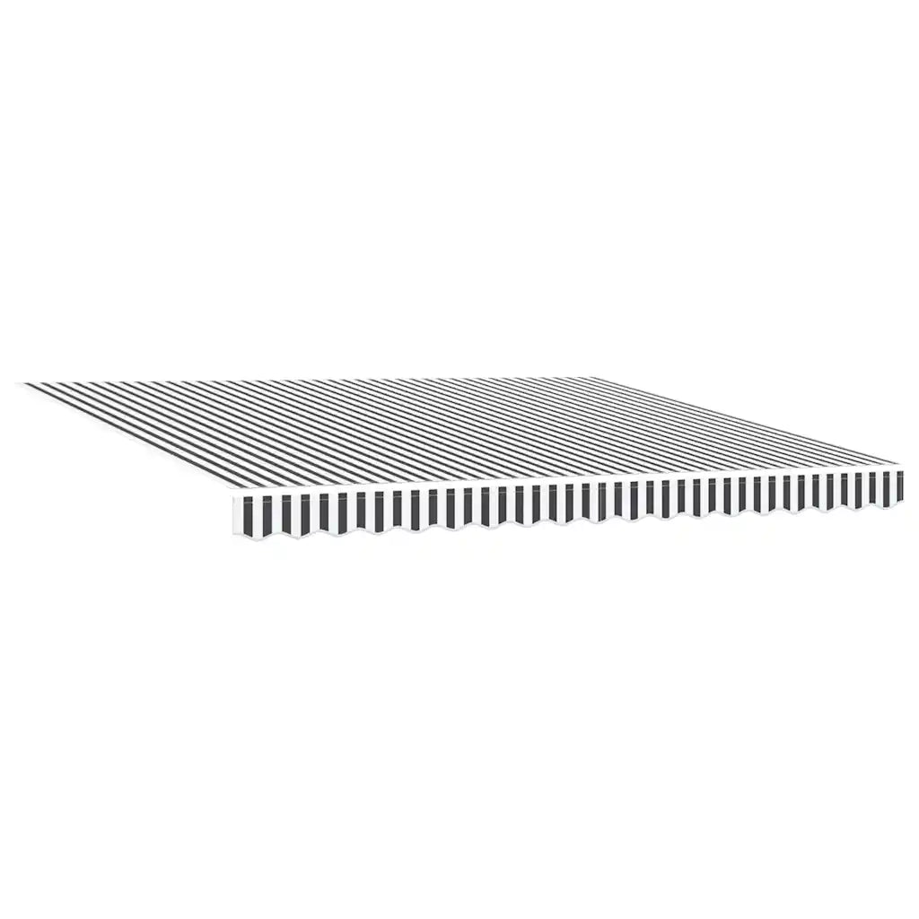 Tenda Retrattile Antracite e Bianca 4x3 m Tessuto e Alluminio 3216125