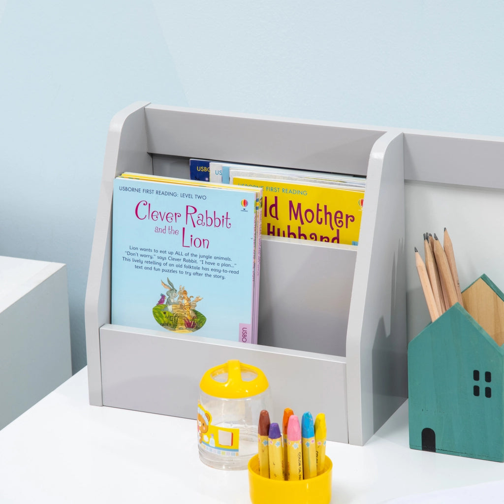 Set Tavolo e Sedia per Bambini ¨C Xylo ¨C Legno Bianco e Grigio