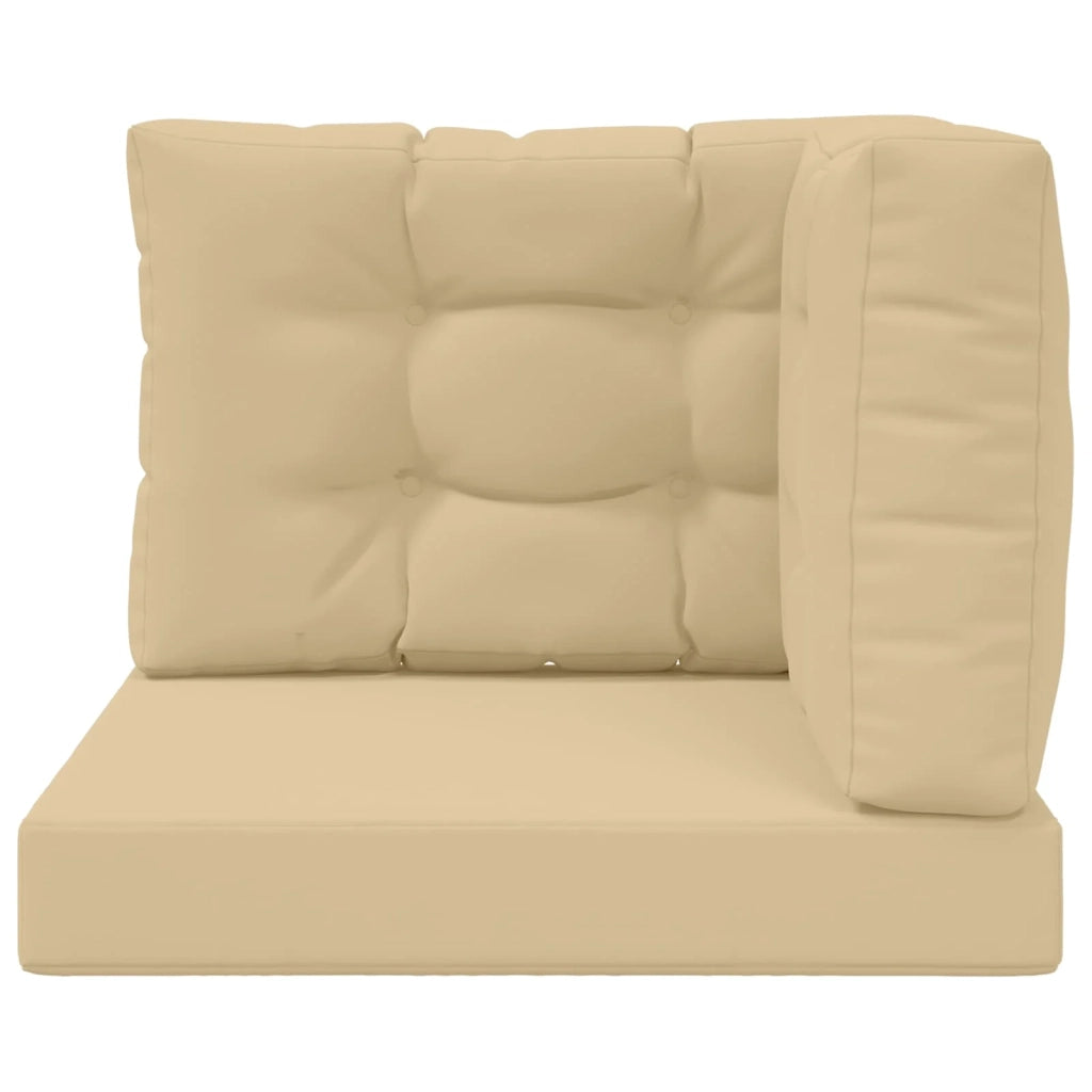 Cuscino per divano da esterno 3 pz | Cuscini per sedie Beige Poliestere