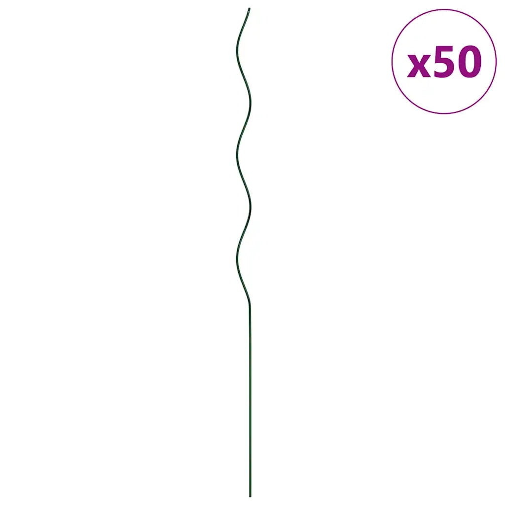 Supporto per piante 50 pcs Verde 110 x 0.6 x 0.6 cm Acciaio 4107055