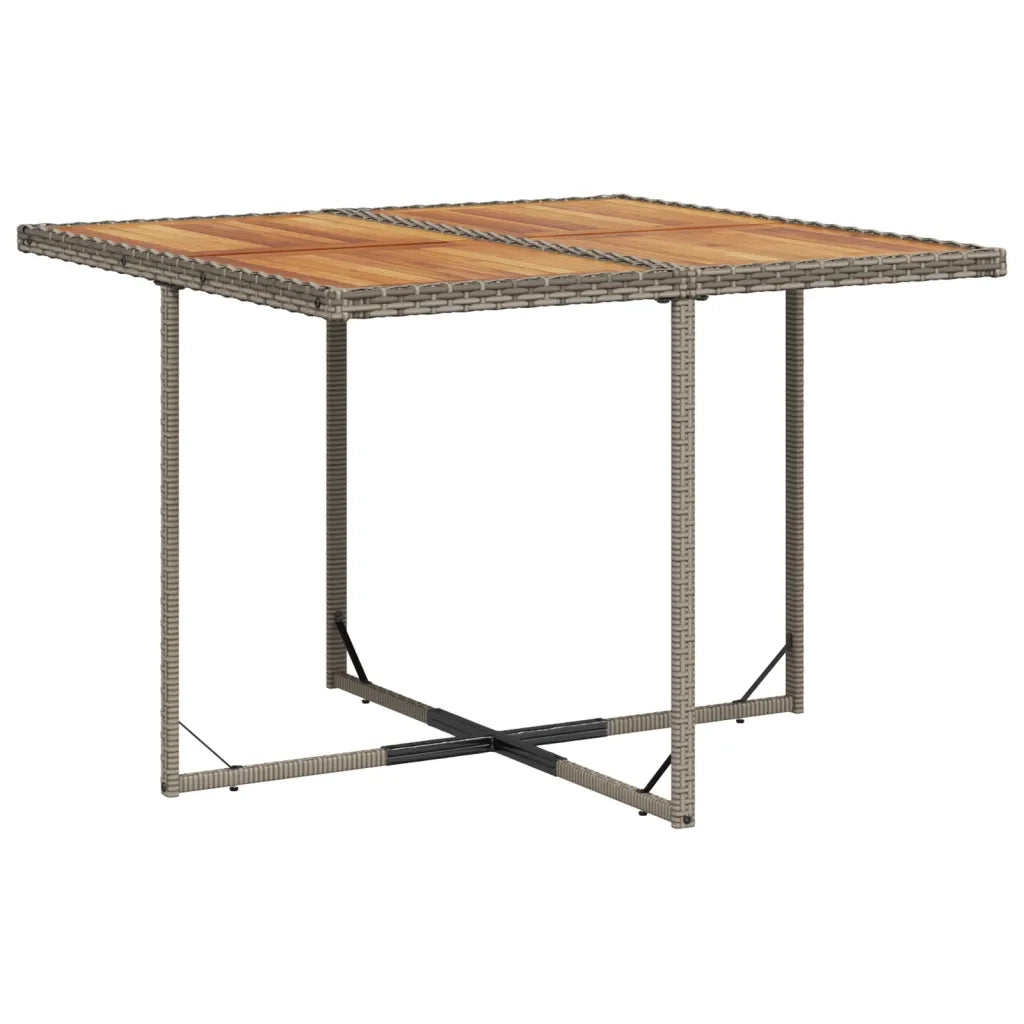 Set da pranzo da giardino da 9 pz con Cuscini in Polyrattan Grigio 3277732