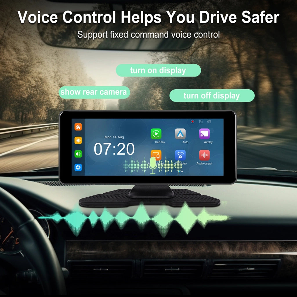 Schermo touch 6,86'' con CarPlay, Android Auto e telecamera posteriore Nero Avizar