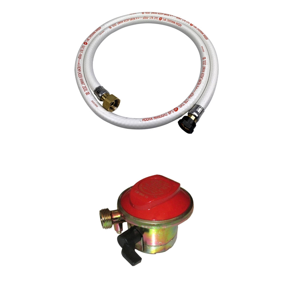 Tubo flessibile per gas propano quick-on 20mm con regolatore, 1,5m,