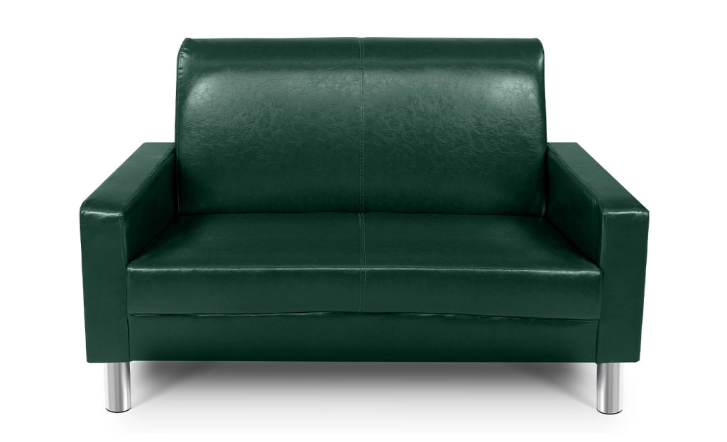 Divano 2 posti in ecopelle verde abete - Charlie DI-CHA38PU