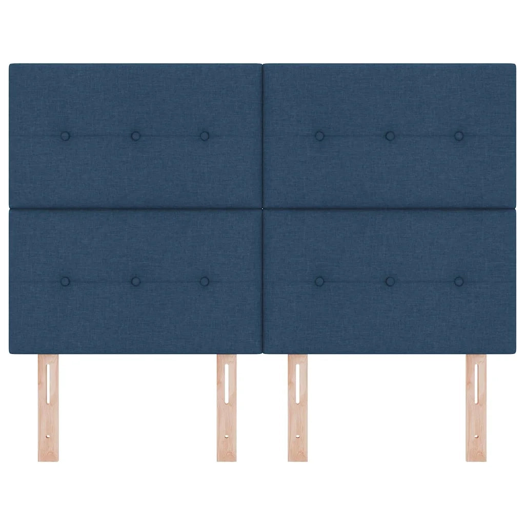 Testiera regolabile in altezza con testiera Blu 160 cm Tessuto 3337840