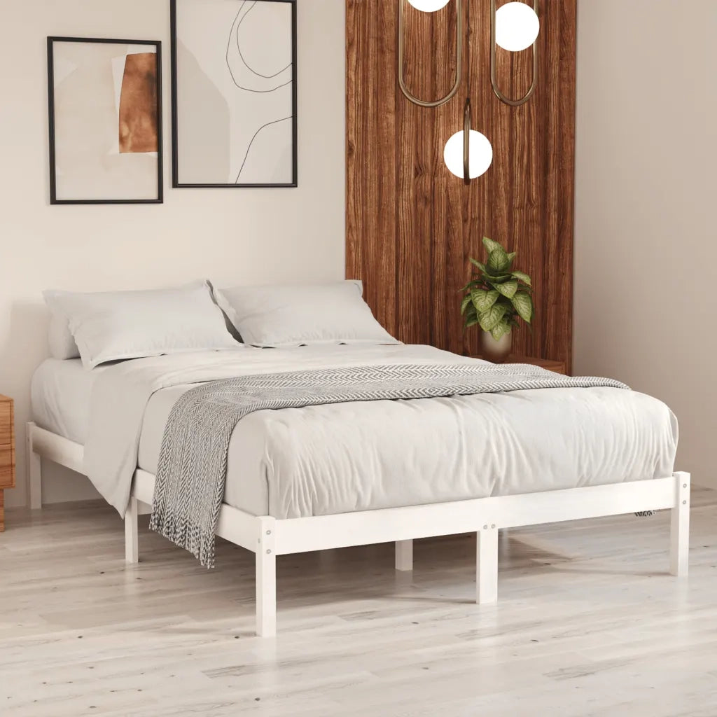 Giroletto Bianco in Legno Massello di Pino 120x200 cm 810013