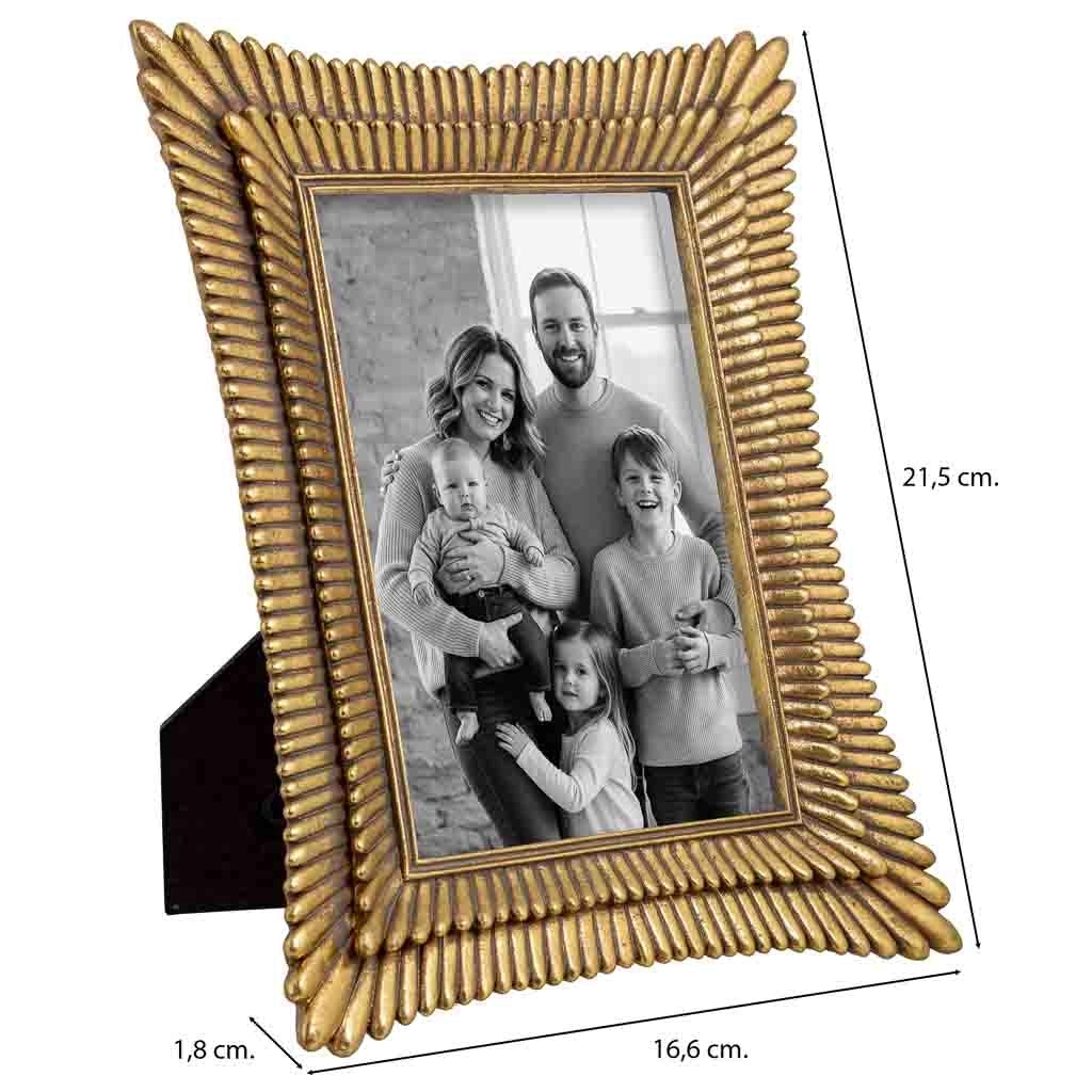 Portafoto 10X15 oro 16,6x1,8x21,5h cm