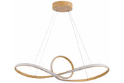 Lampada sospesa Arlena Reality LED 40W legno chiaro
