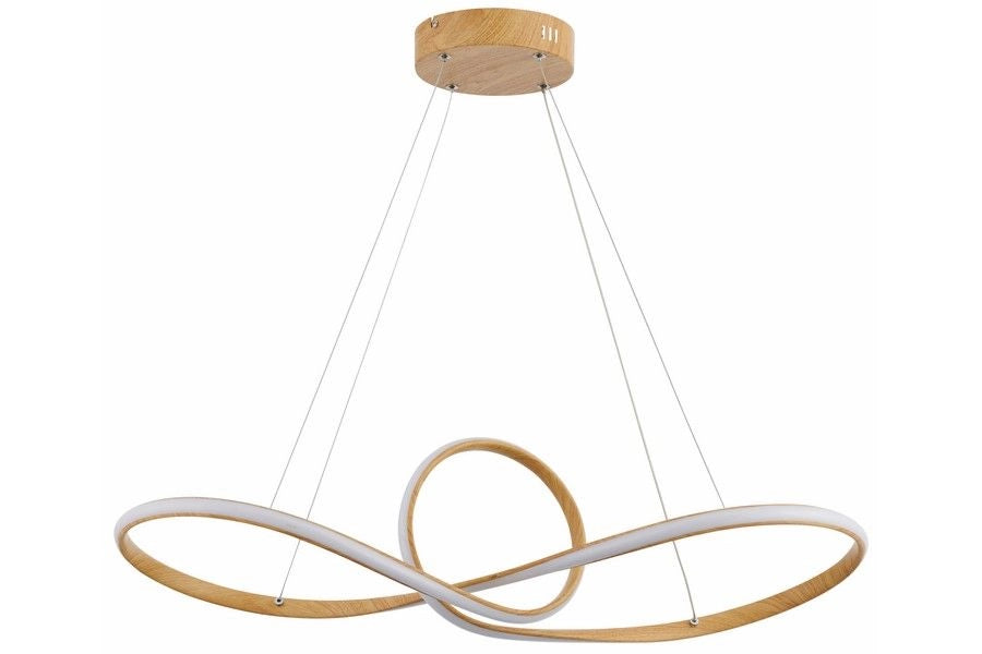 Lampada sospesa Arlena Reality LED 40W legno chiaro
