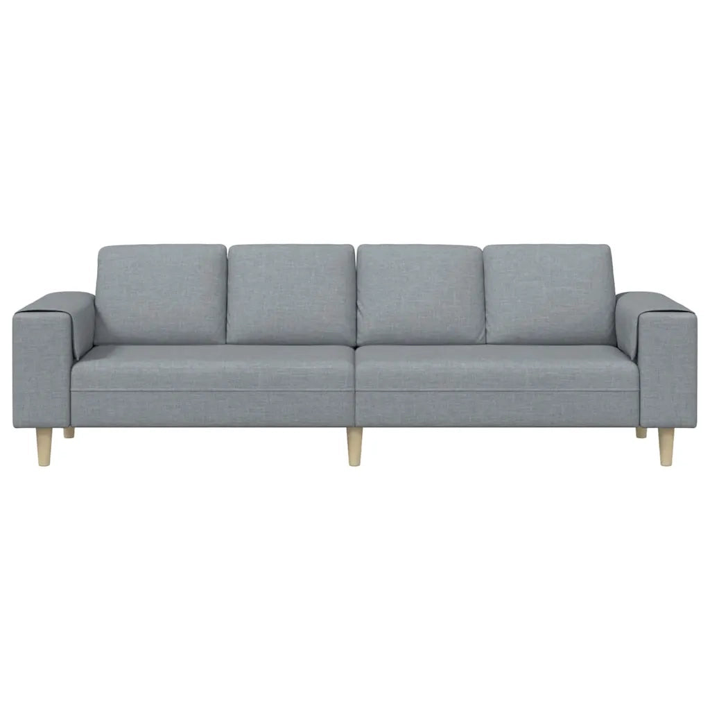 Divano per Soggiorno Grigio chiaro 250 x 77 x 76 cm Poliestere 3335081