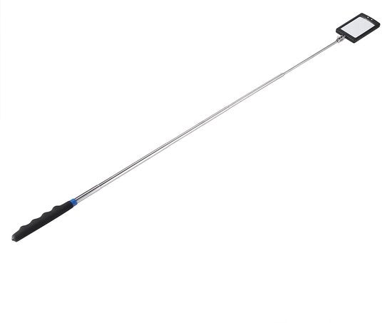 Specchio da lavoro portatile - Raccordabile - Flessibile e regolabile - Telescopico - Illuminazione LED - Adatto per il cambio gomme.