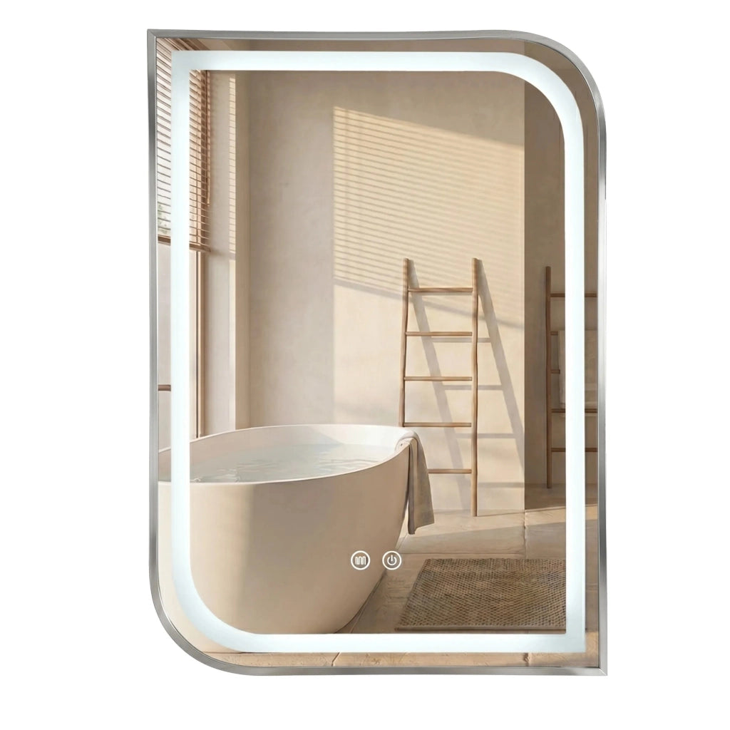 Specchio Led Zone 80x60 Brush Nickel