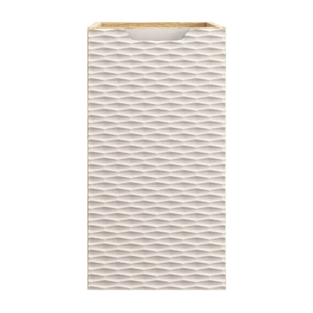 Mobiletto da bagno YOKA – Beige e rovere chiaro – 1 porta