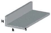 PROFILO ARGENTO H.100 CM ELLE 15X10X1 MM- ARCANSAS- 5,0 pz