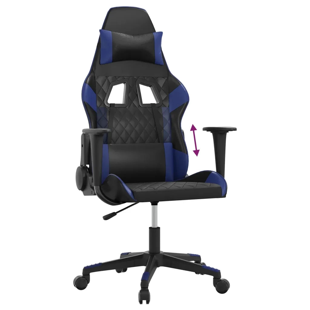 Sedia da Gaming Nera e Blu in Similpelle 3143753
