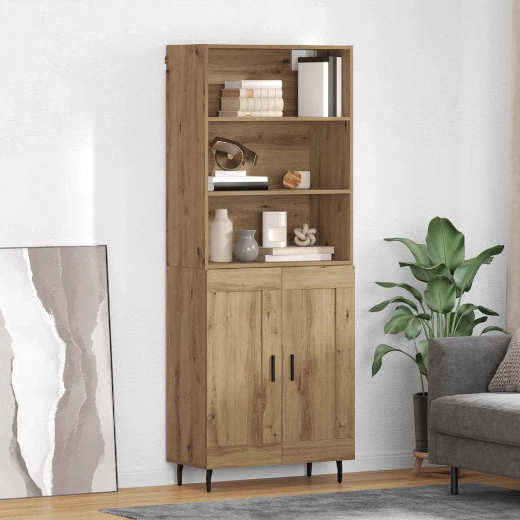 Credenza-Buffet-Armadio da cucina Rovere artigianale 69,5 x 34 x 180 cm 490943