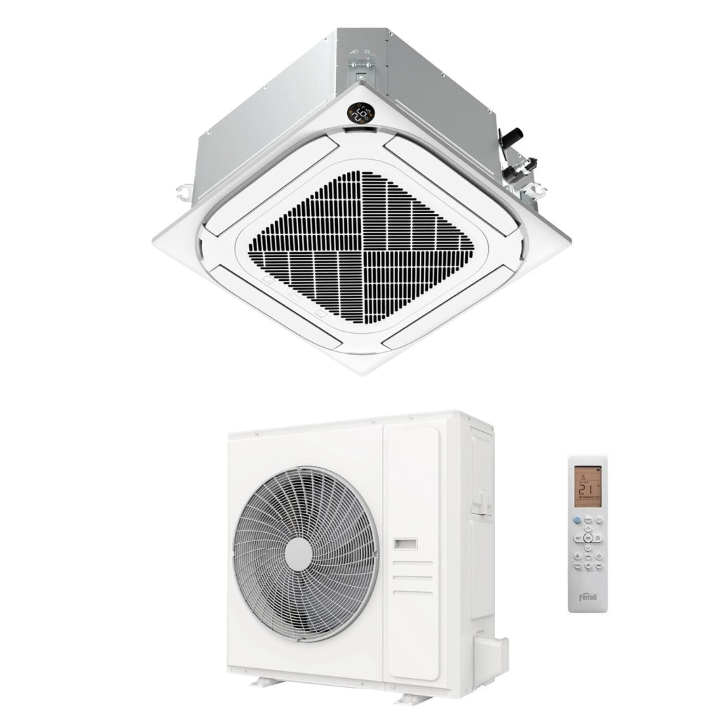 Condizionatore a Cassetta Ferroli Giada-C 12000 Btu 2CP0042F R-32 Wi-Fi Integrato con Telecomando e Griglia