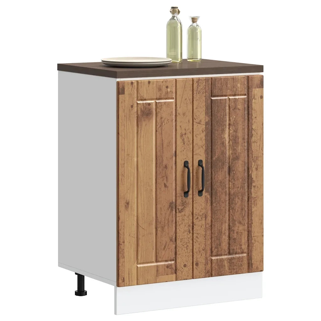 Mobile Base Lavello Lucca Legno Antico in Legno Multistrato 853685