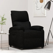 Poltrona Reclinabile in Tessuto Nero 342453