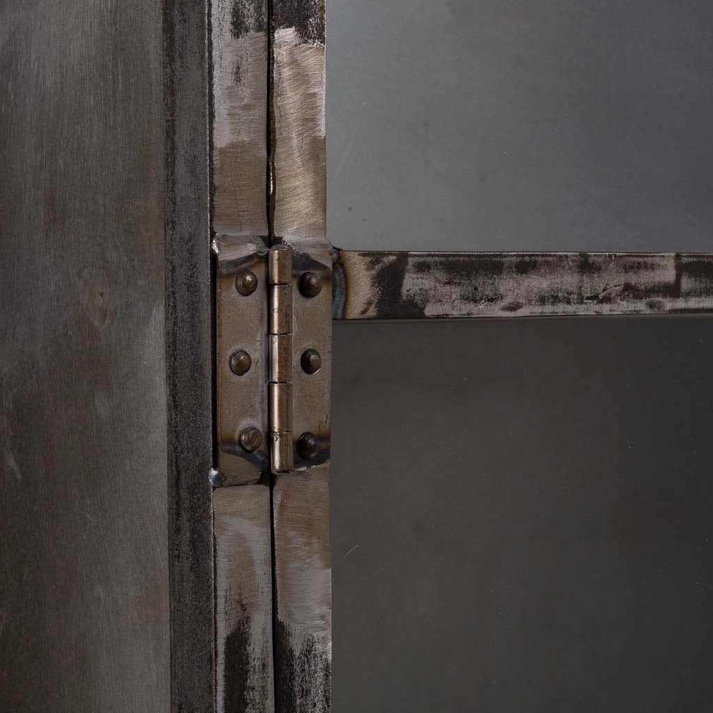 Vetrina in metallo nero 90x40x190h