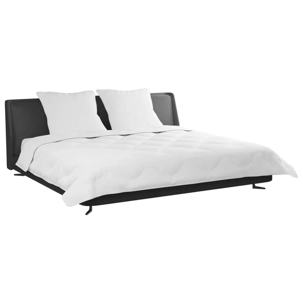 Piumone | Duvet Invernale con cuscino 3 pz Bianco Microfibra