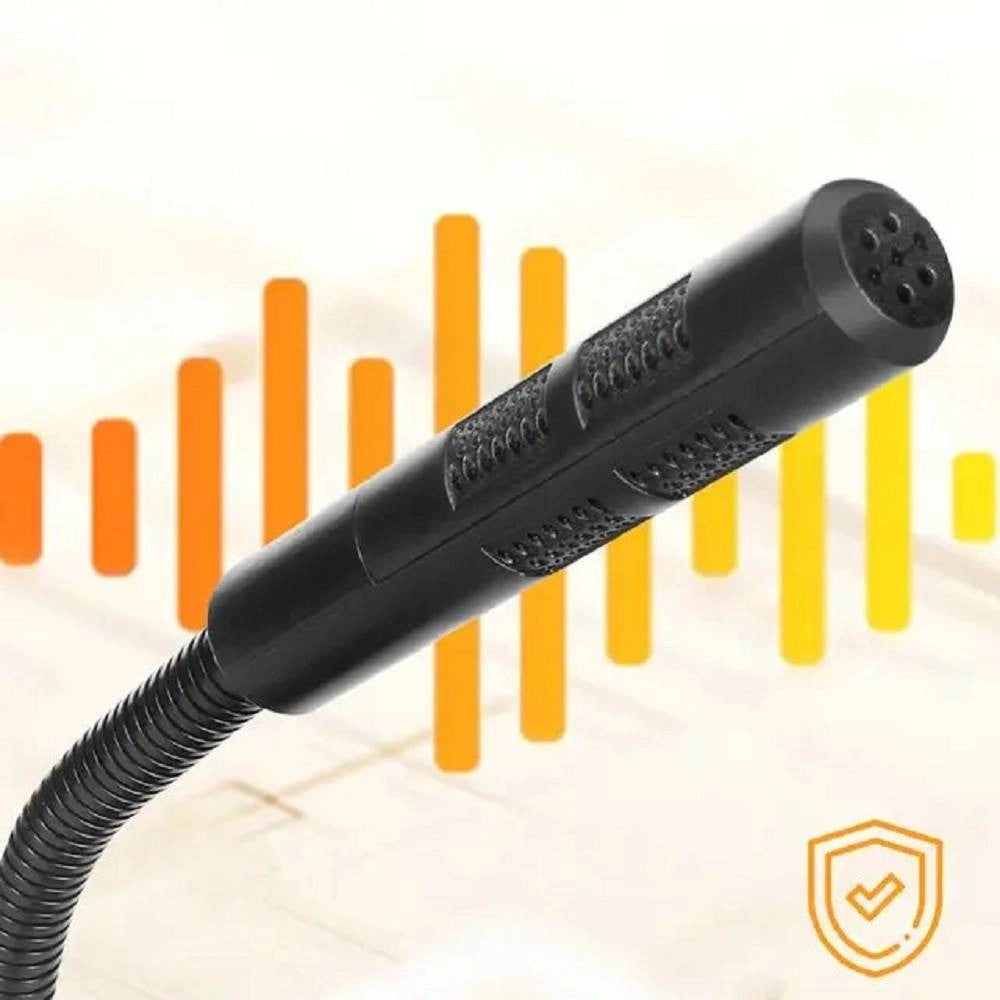 Trade Shop - Microfono Da Tavolo Regolabile Con Usb Per Pc Notebook U780 Suono Omnidirezionale -