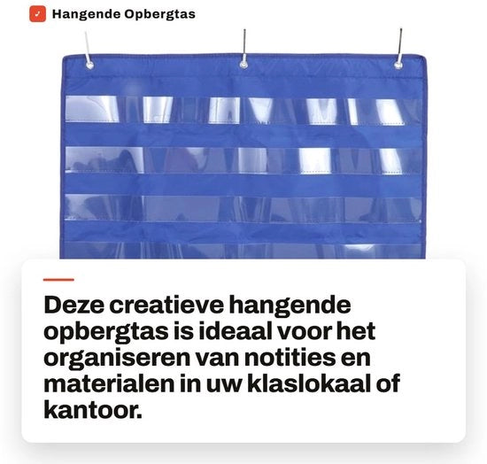 Tas di Organizzazione Creativa - Tas da Parete - Borsa da Studio - Materiale Oxford - Pratica e Affidabile