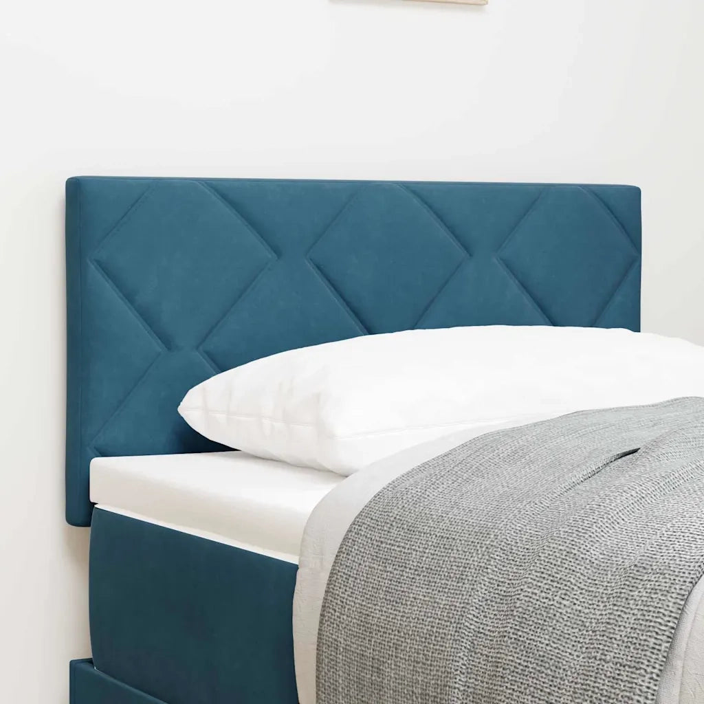 Testiera | Testata LED Blu Scuro 80 cm Velluto