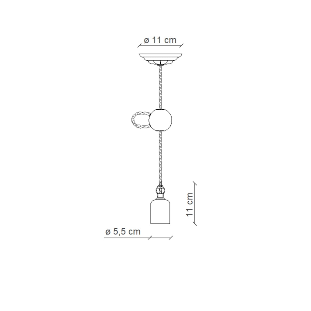 Lampadario Classico Monopoli Metallo E Ceramica Bianco Decorato 1 Luce E27