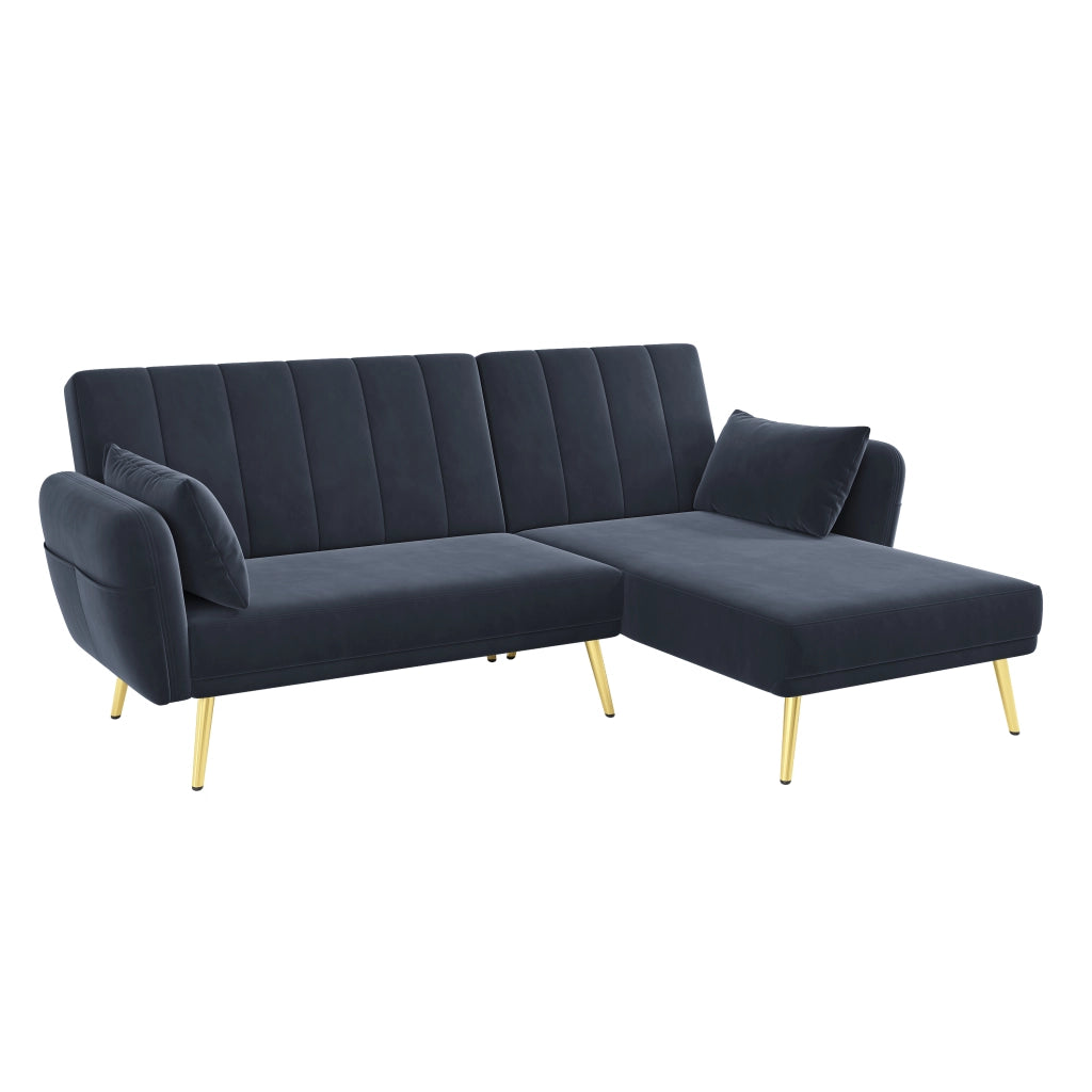Divano letto angolare moderno - Zephmum - L-forma, funzione relax