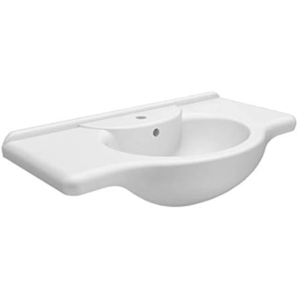 Mobile Da Bagno Noce Completo Modello Giada Ante Lisce 75cm Legno con Specchio