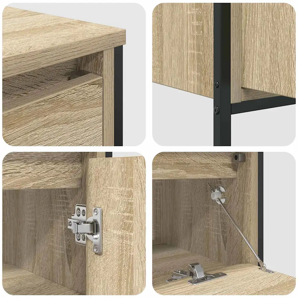 Set di mobili per il bagno con cassetto 3 pcs Rovere Sonoma 3328360