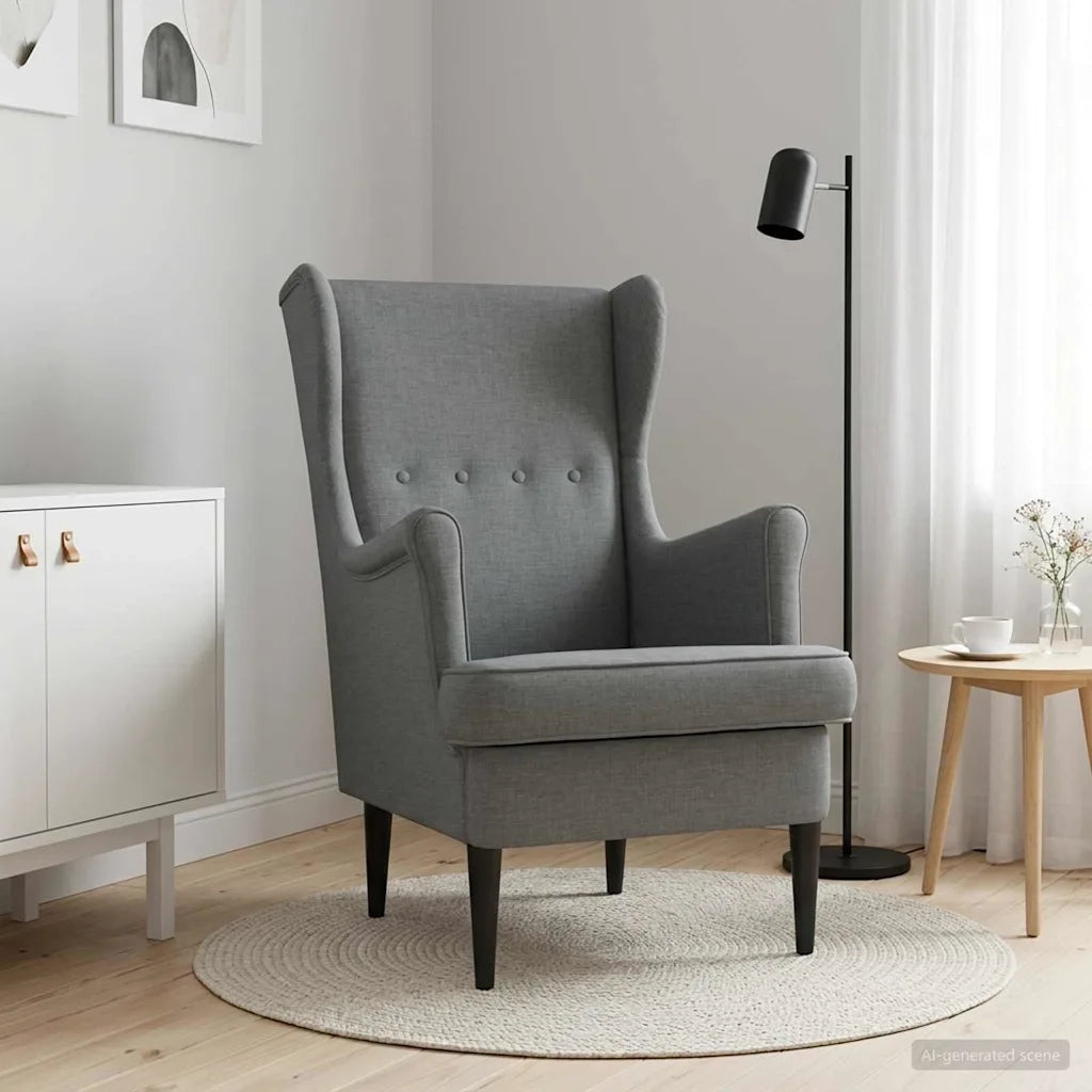 Poltrona Grigio Scuro Tessuto 42029883