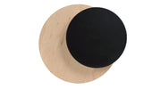 Applique Emibig Circle 1 luce legno chiaro/nero G9 20cm