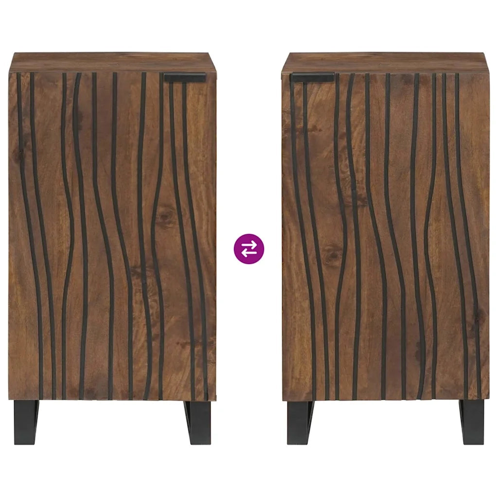 Credenza | Sideboard Marrone 40 x 33 x 75 cm legno massello di mango