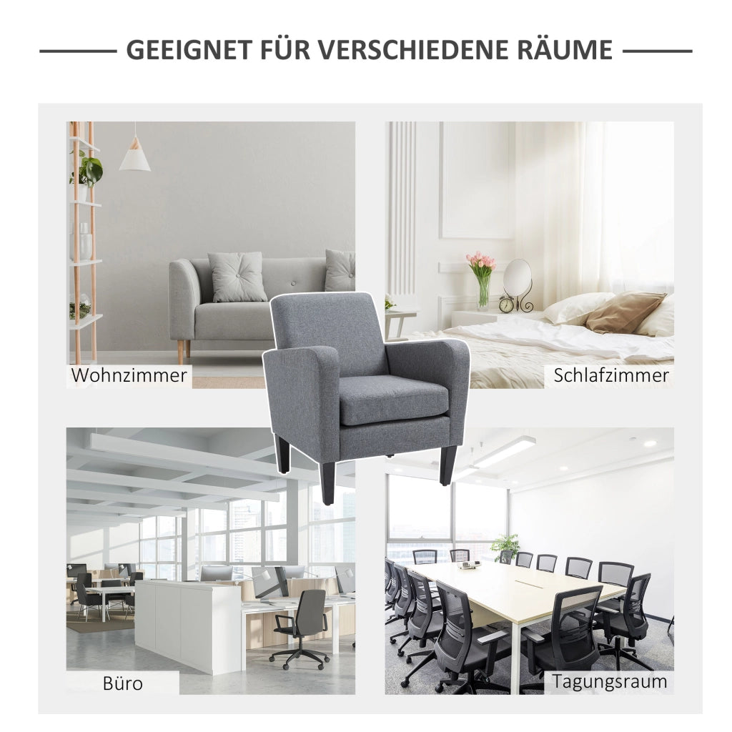 Poltrona Relax ¨C Minimal ¨C Grigio Chiaro 66x72x74 cm