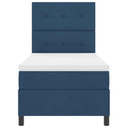 Letto a molle con materasso con led Blu 80 x 200 cm Tessuto