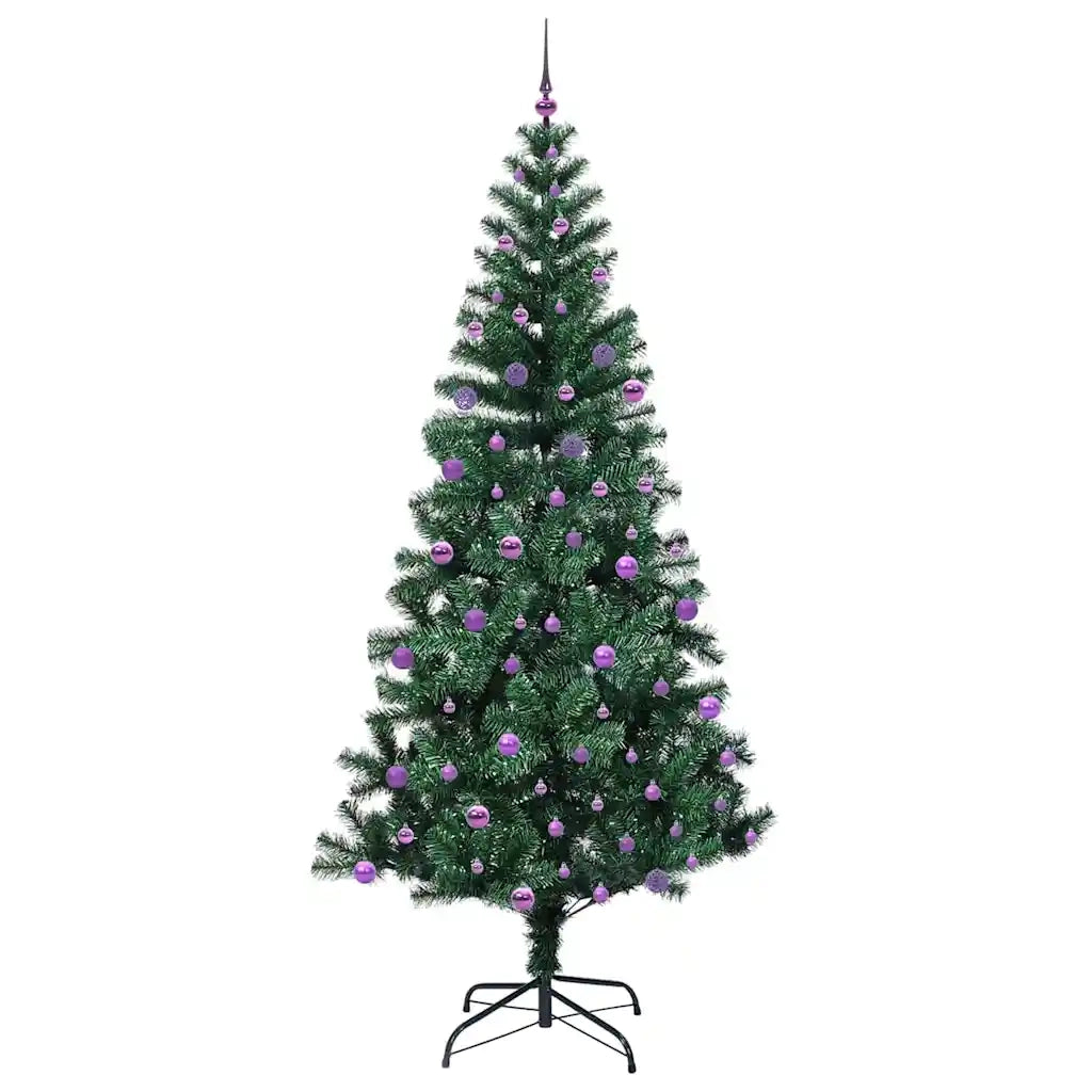Albero di Natale | Decorazioni natalizie artificiale con luci integrate Verde 240 cm