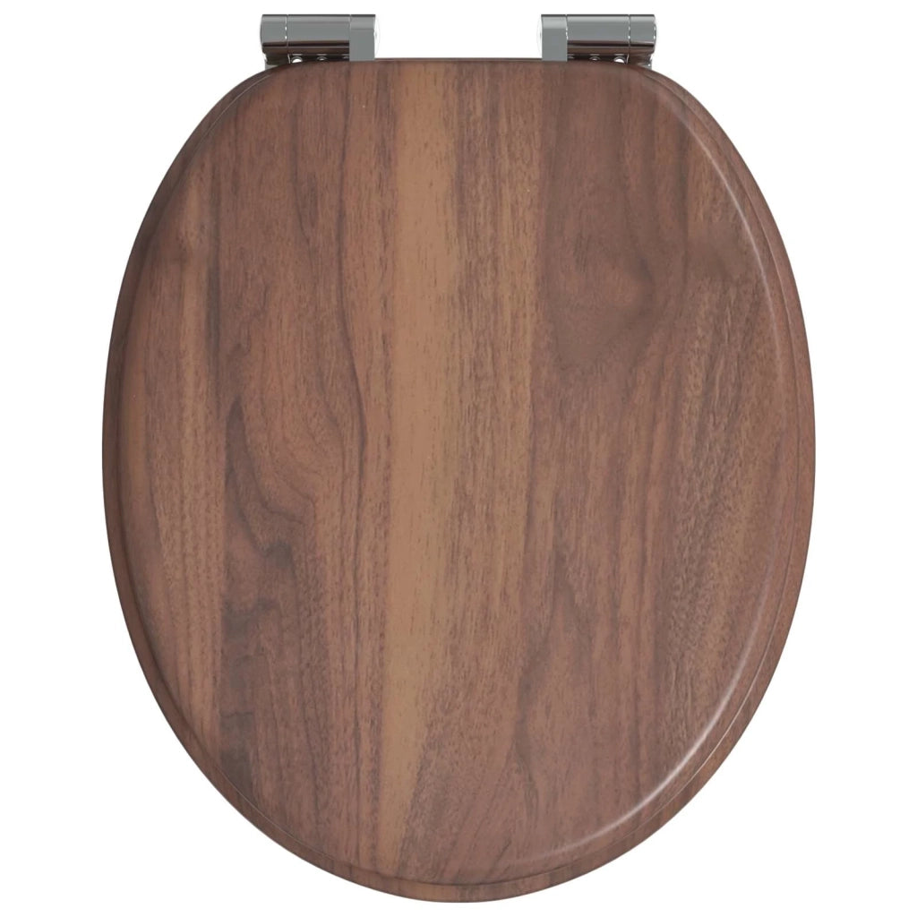 Sedile per toilette con chiusura morbida 2 pcs Marrone 3414531