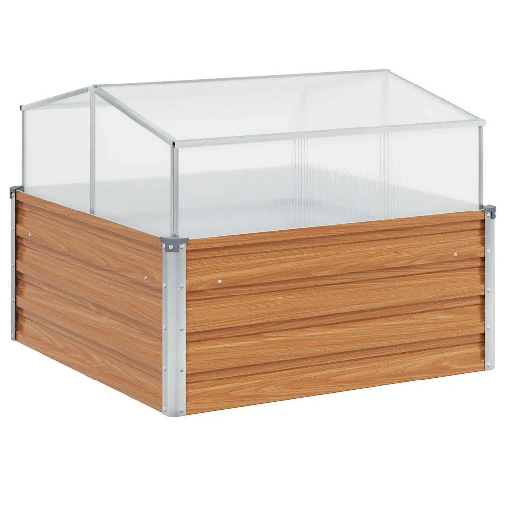 Vaso da giardino con serra Marrone Chiaro 100 x 100 x 77 cm 42017372