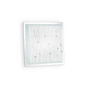 Plafoniera Moderna Ocean Metallo Trasparente 2 Luci E27